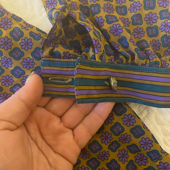 Sz. 12 Vintage Stanley Sherman silk blouse - Picture 5 of 7